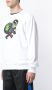 Mostly Heard Rarely Seen 8-Bit sweater met dievenprint Wit - Thumbnail 3