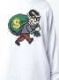 Mostly Heard Rarely Seen 8-Bit sweater met dievenprint Wit - Thumbnail 5