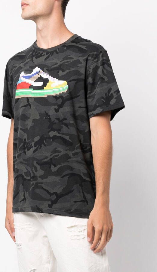 Mostly Heard Rarely Seen 8-Bit T-shirt met camouflageprint Zwart