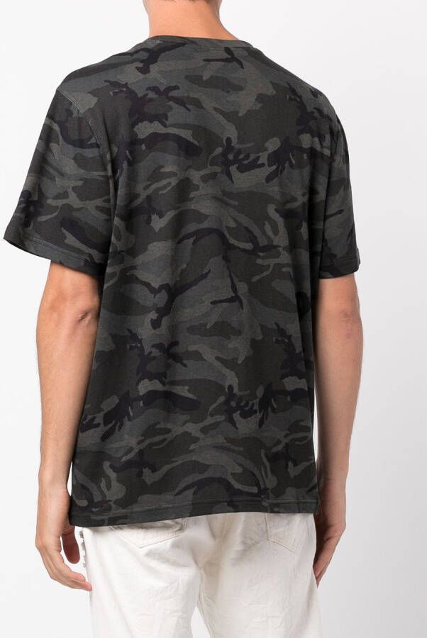 Mostly Heard Rarely Seen 8-Bit T-shirt met camouflageprint Zwart