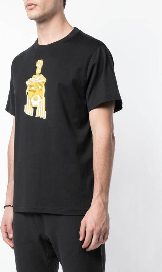 Mostly Heard Rarely Seen 8-Bit T-shirt met Jezus print Zwart