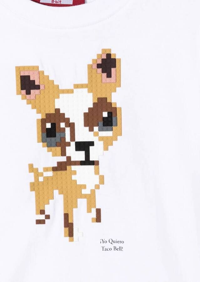 Mostly Heard Rarely Seen 8-Bit T-shirt met print Wit