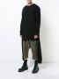 Mostly Heard Rarely Seen asymmetrisch dubbellaags sweater Zwart - Thumbnail 2