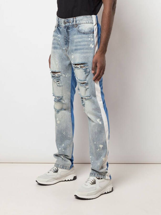 Mostly Heard Rarely Seen Jeans met vlakken Blauw