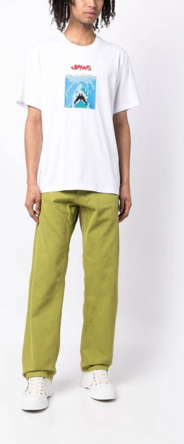 Mostly Heard Rarely Seen T-shirt met print Wit