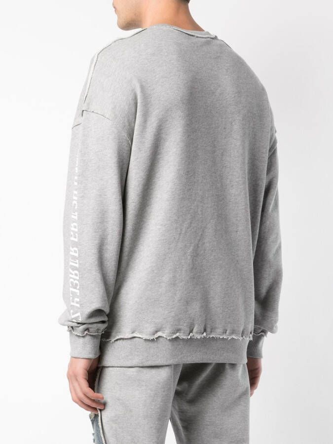 Mostly Heard Rarely Seen Shh sweater Grijs