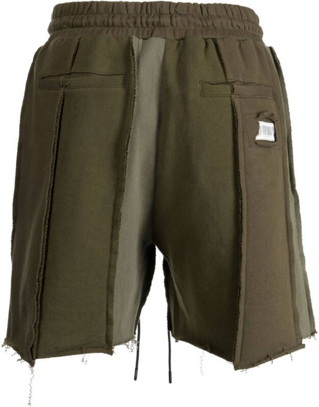 Mostly Heard Rarely Seen Shorts met logopatch Groen