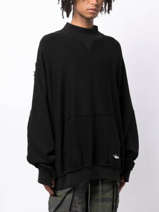 Mostly Heard Rarely Seen Sweater met geborduurd logo Zwart