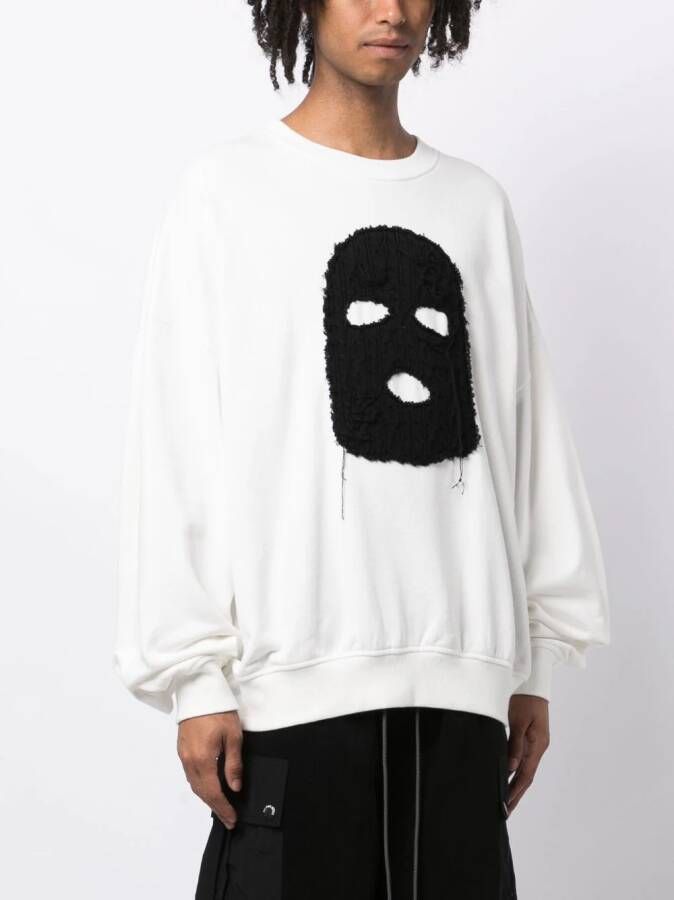 Mostly Heard Rarely Seen Sweater met print Wit