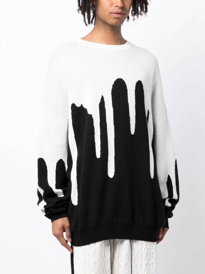 Mostly Heard Rarely Seen Sweater met ronde hals Wit