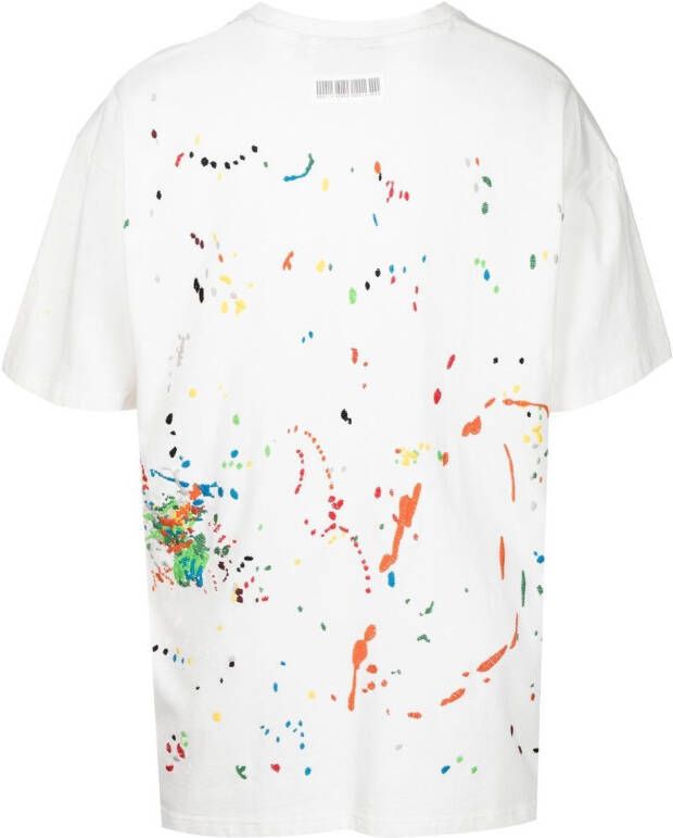 Mostly Heard Rarely Seen T-shirt met borduurwerk Wit