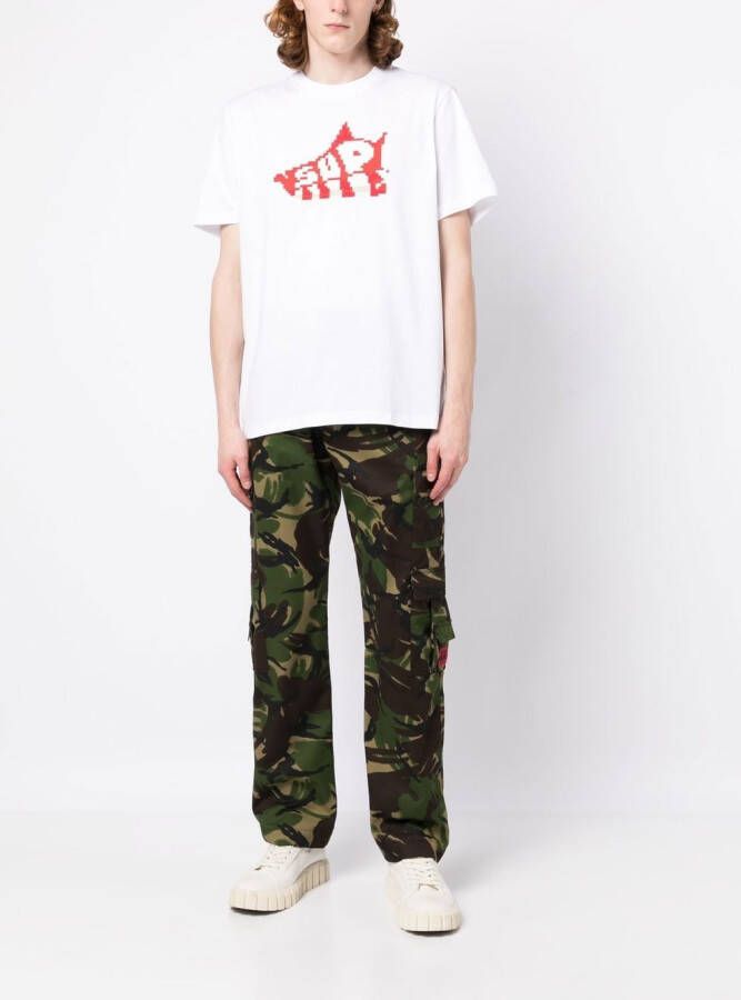 Mostly Heard Rarely Seen T-shirt met print Wit