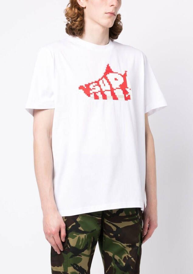 Mostly Heard Rarely Seen T-shirt met print Wit