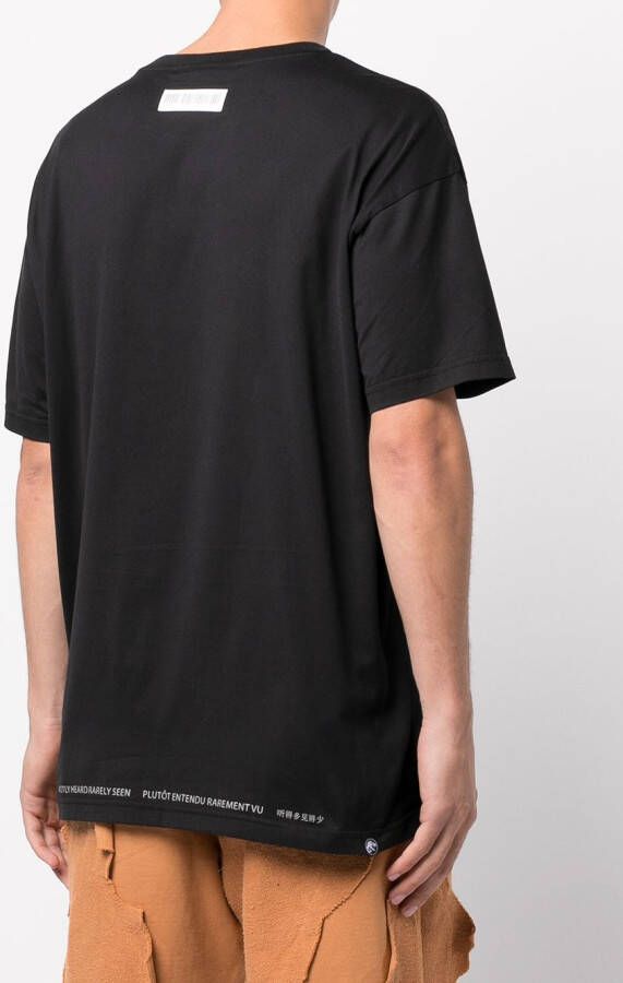 Mostly Heard Rarely Seen T-shirt met print Zwart