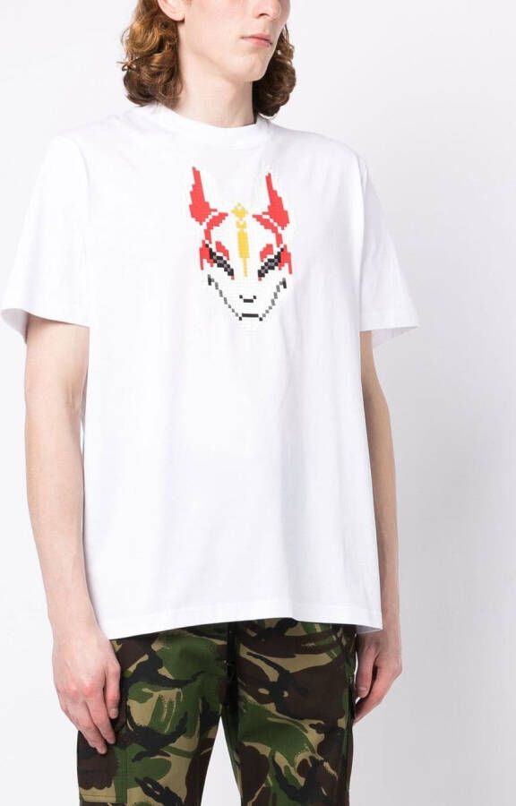 Mostly Heard Rarely Seen T-shirt met tekst Wit