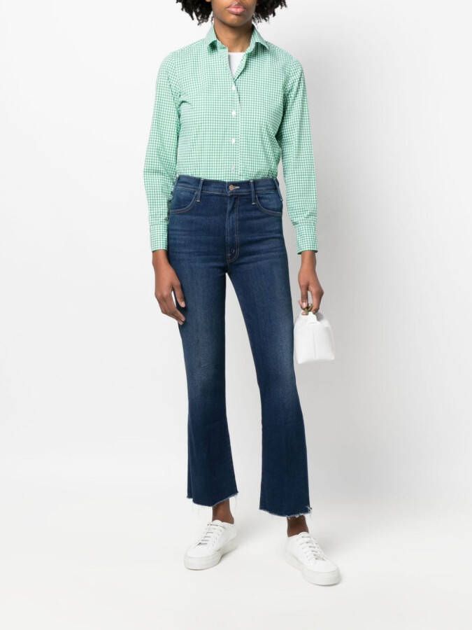 MOTHER Cropped jeans Blauw