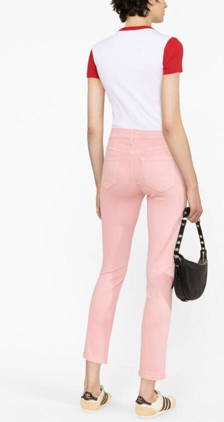 MOTHER Cropped jeans Roze