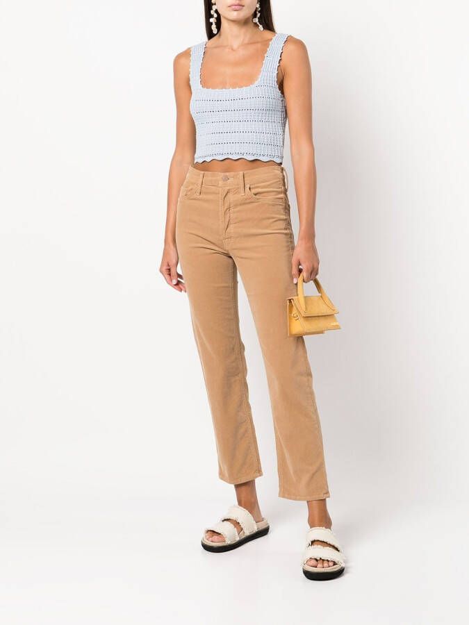 MOTHER Cropped jeans Wit