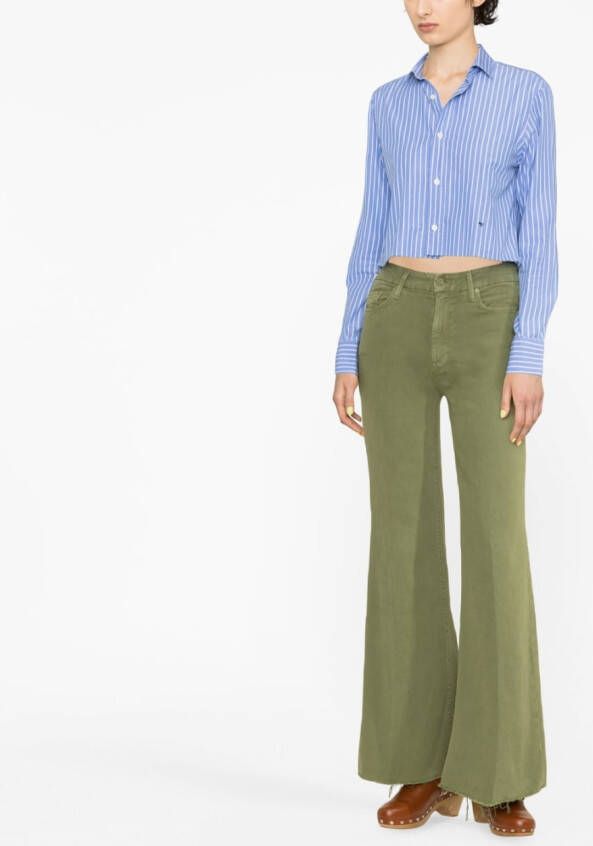 MOTHER Flared jeans Groen