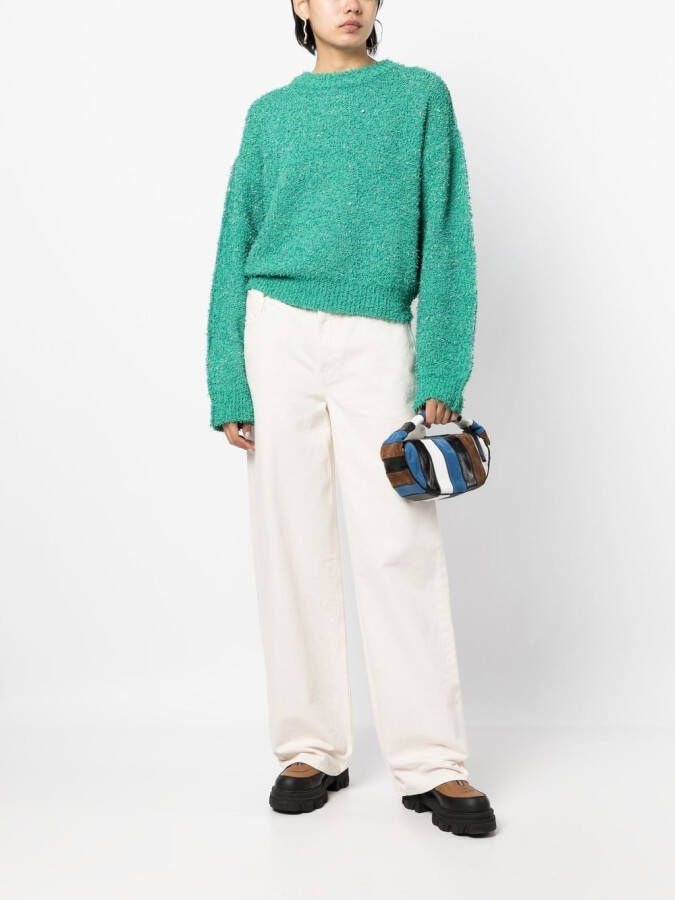 MOTHER Jeans met wijde pijpen Wit
