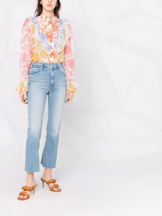 MOTHER Jeans met enkellengte Blauw