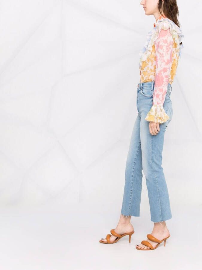 MOTHER Jeans met enkellengte Blauw