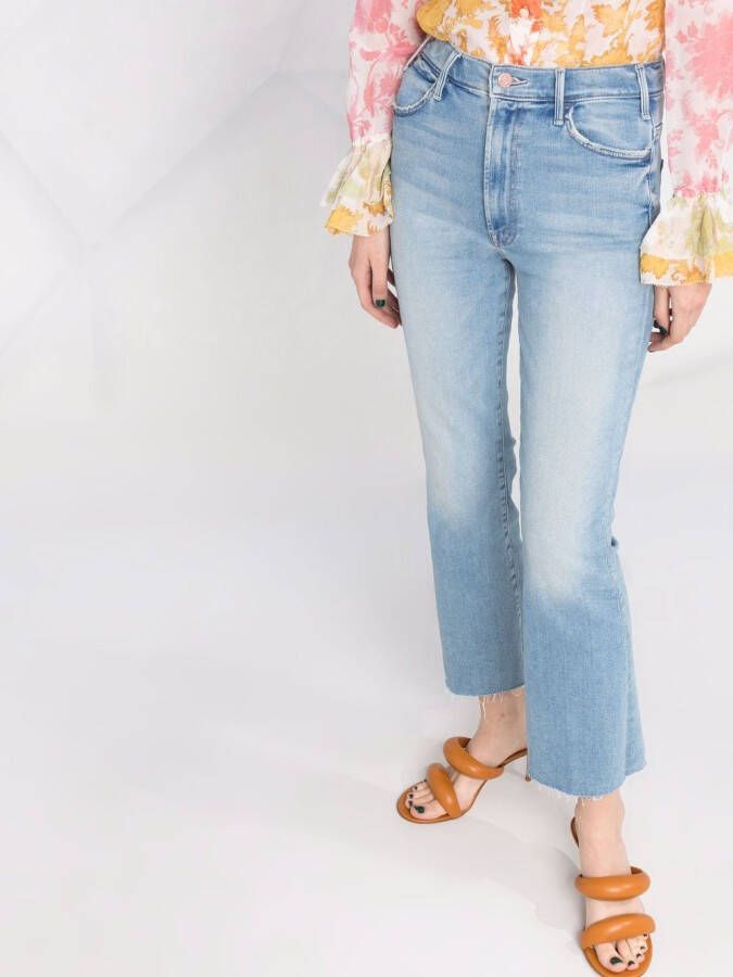 MOTHER Jeans met enkellengte Blauw