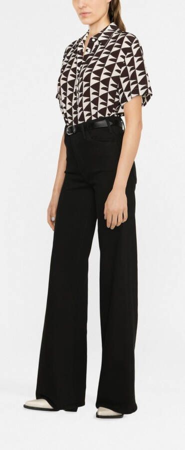 MOTHER Jeans met wijde pijpen Zwart