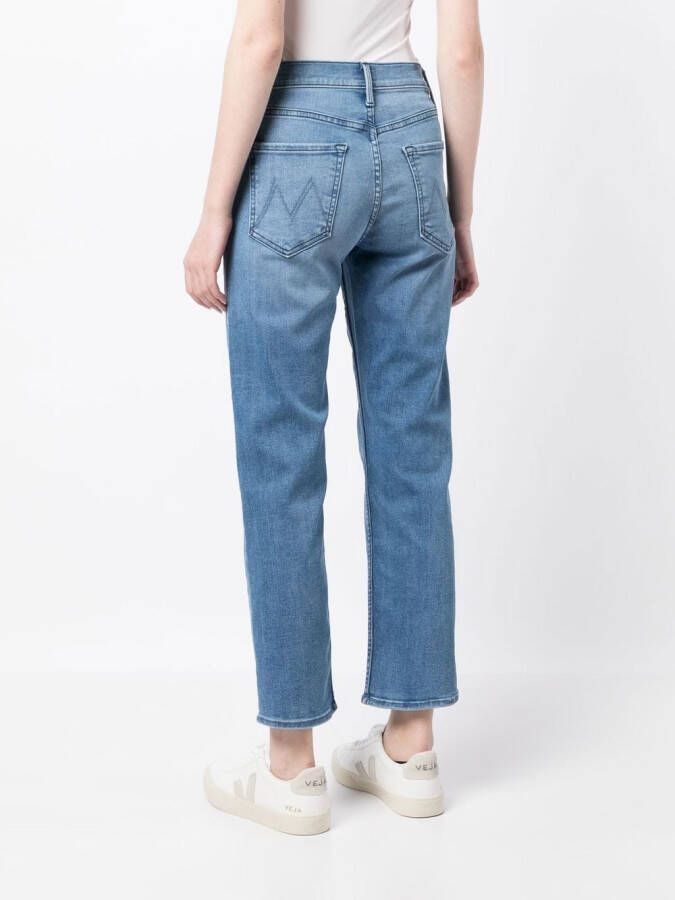 MOTHER Straight jeans Blauw