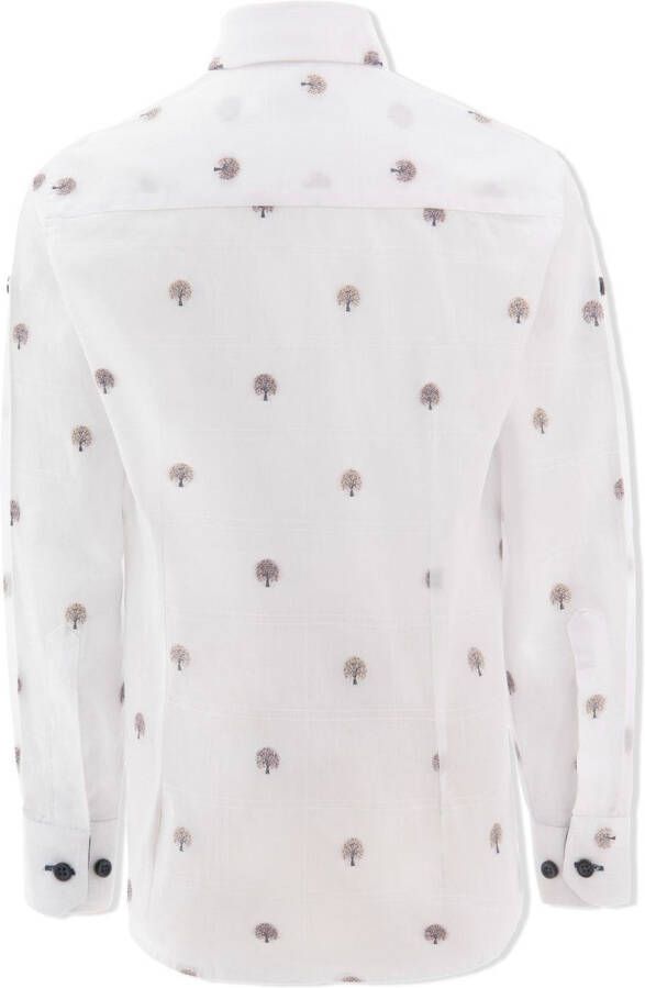 Moustache Blouse met borduurwerk Wit