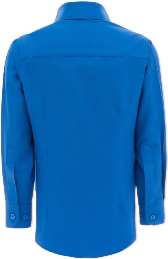 Moustache Effen blouse Blauw