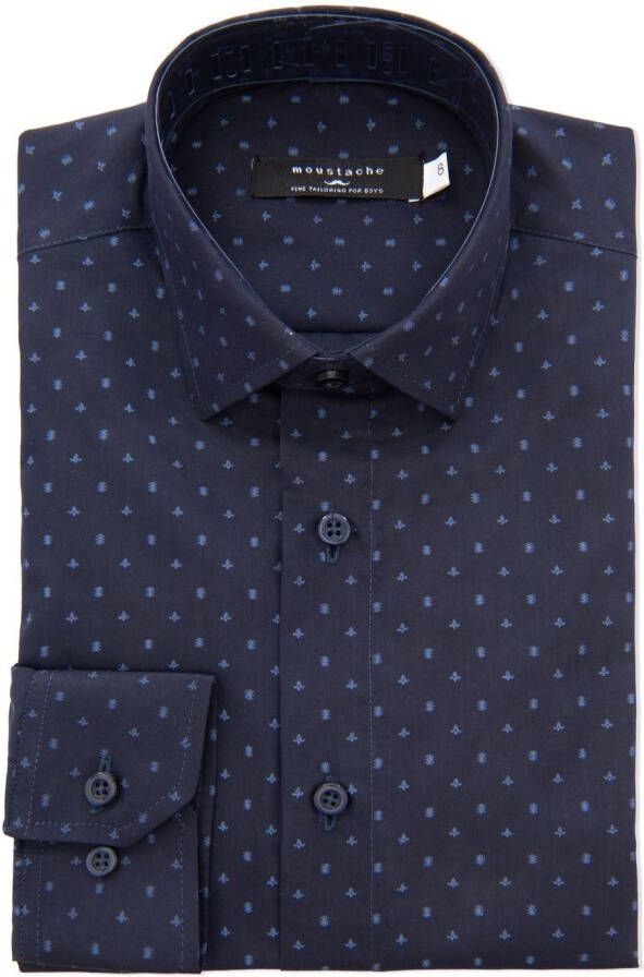 Moustache Fleur-de-lis blouse Blauw