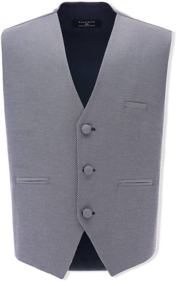 Moustache Gilet en vlinderdas Grijs