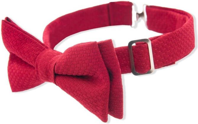 Moustache Gilet en vlinderdas Rood