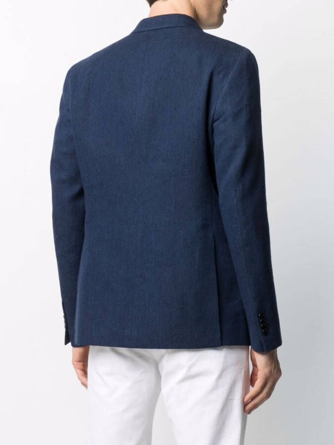MP Massimo Piombo Blazer met dubbele rij knopen Blauw