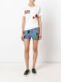 Mr & Mrs Italy patched denim shorts Blauw - Thumbnail 2