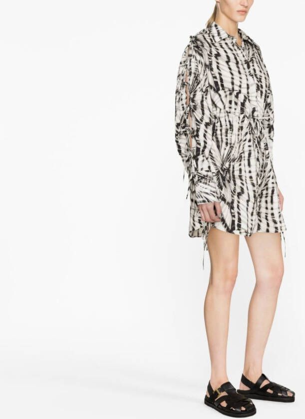 MSGM Mini-jurk met abstracte print Wit