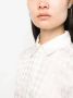 MSGM Blouse met pied-de-poule print Wit - Thumbnail 5