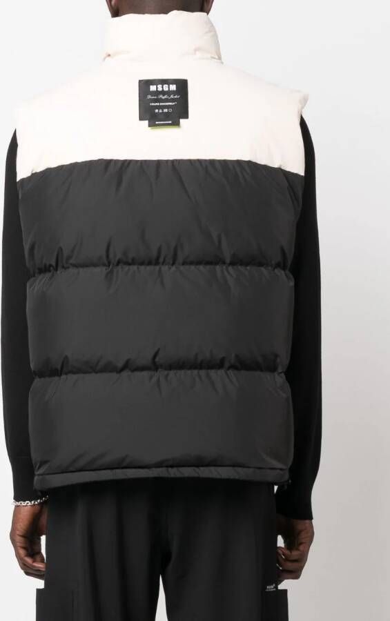 MSGM Bodywarmer met hoge hals Zwart