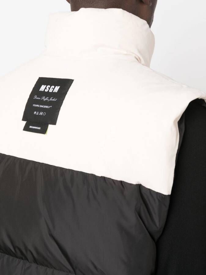 MSGM Bodywarmer met hoge hals Zwart