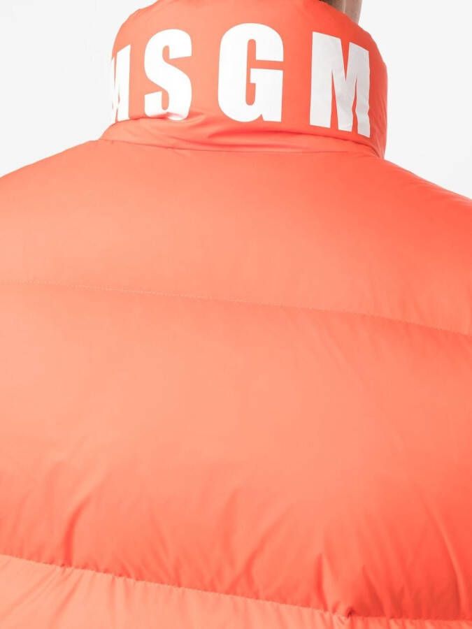 MSGM Bodywarmer met rits Oranje