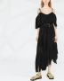MSGM Broderie anglaise jurk Zwart - Thumbnail 2