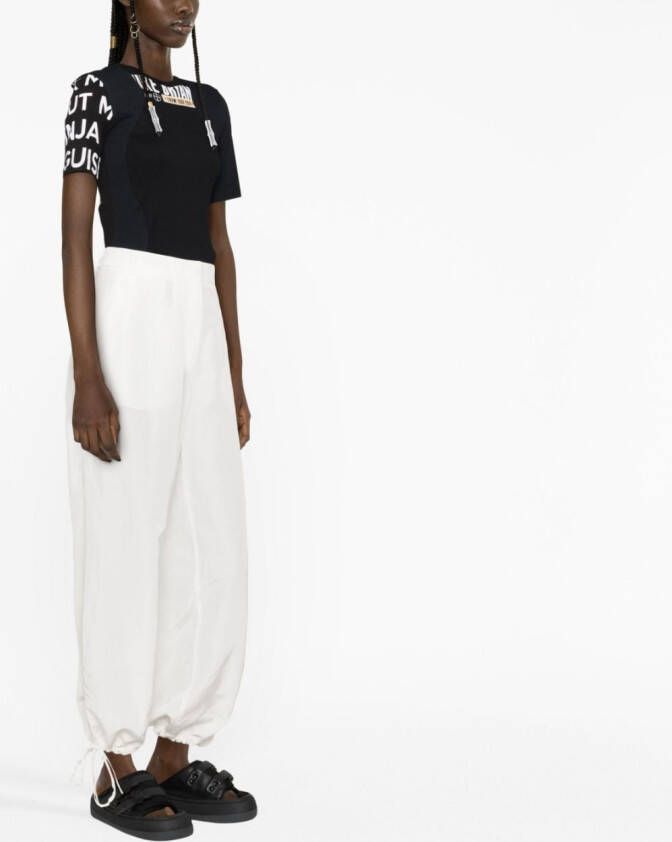 MSGM Broek met elastische taille Wit