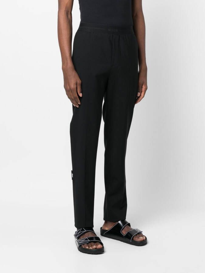 MSGM Broek met logoband Zwart