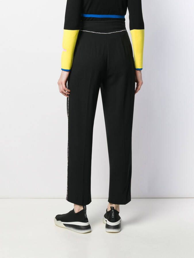 MSGM Broek verfraaid met kristal Zwart