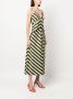 MSGM Jurk met chevronprint Beige - Thumbnail 3