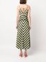 MSGM Jurk met chevronprint Beige - Thumbnail 4