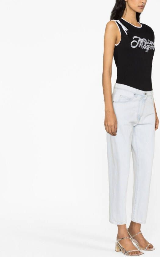 MSGM Cropped jeans Blauw