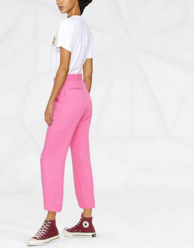MSGM Cropped pantalon Roze
