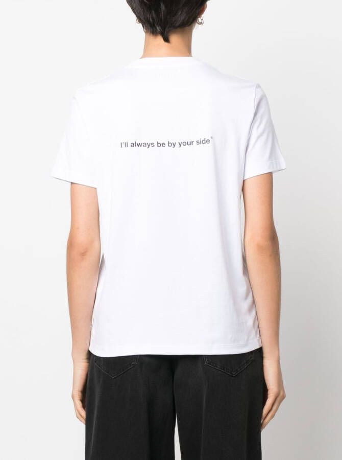 MSGM T-shirt met print Wit
